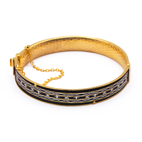 Pulsera Strato Oro y Plata