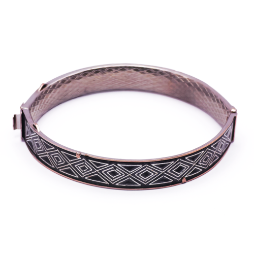 Pulsera Hexa Noir Plata