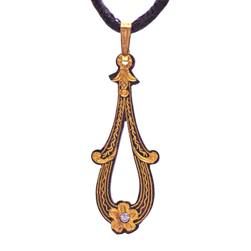 Colgante Flor Oro