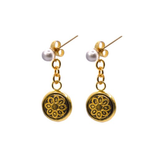 Pendientes Octessa Perla Oro